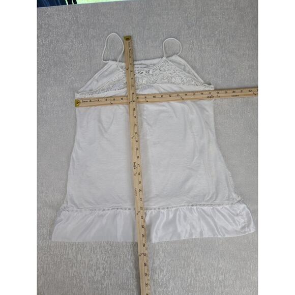 Zara Collection women's crochet satin trim sundress white Size Med beachy Boho - Picture 4 of 10